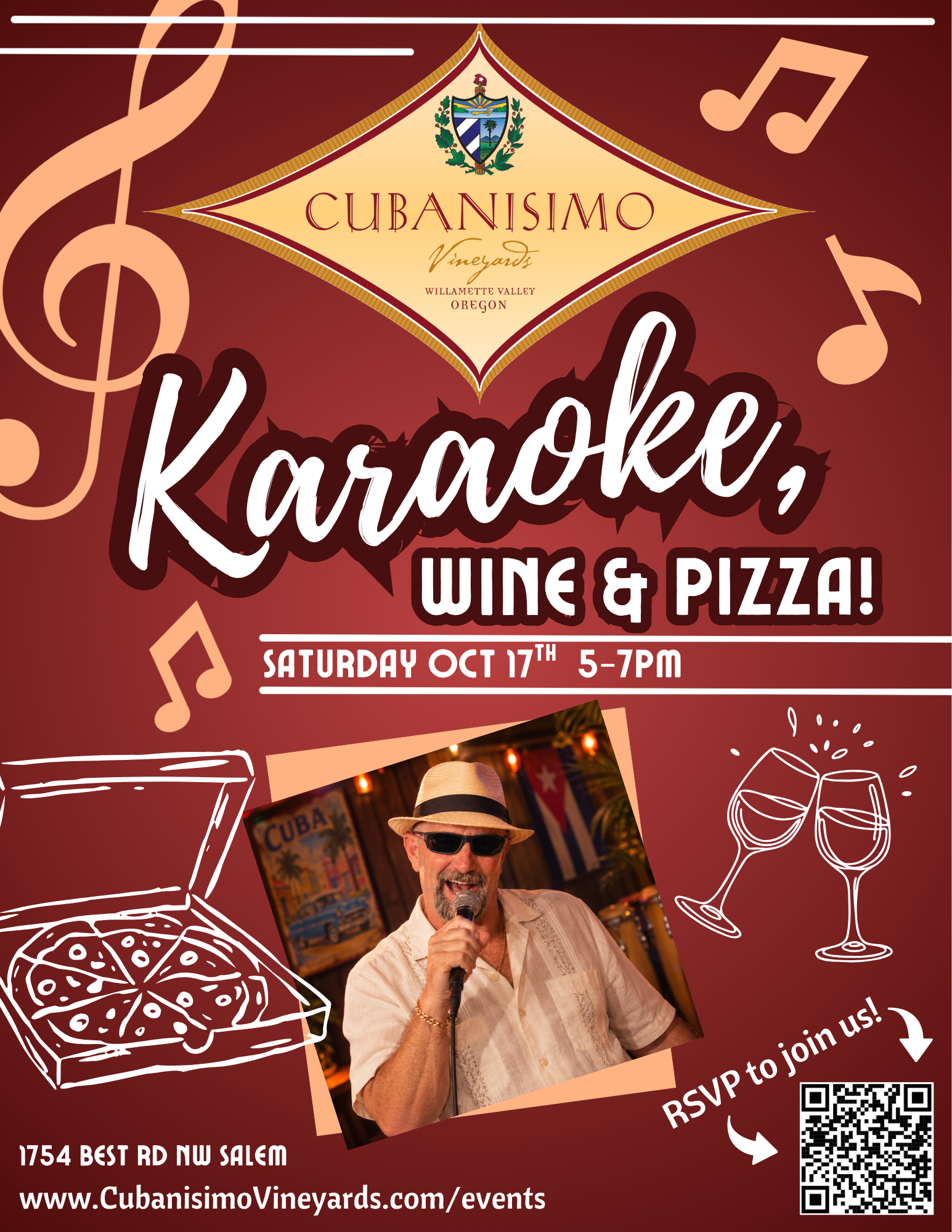 Karaoke poster for October 17, 2026